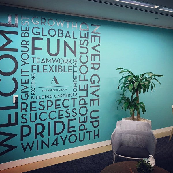 Management Only CGSignLab 48x32 Basic Teal Heavy-Duty Industrial Self-Adhesive Aluminum Wall Decal Management Only CGSignLab 48x32 Basic Teal Heavy-Duty Industrial Self-Adhesive Aluminum Wall Decal